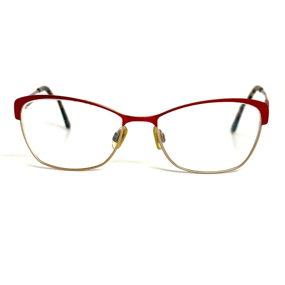 Mexx Germany 2713 400 Red Gold Cat Eye Eyeglass Frames 53-16-135 Womens